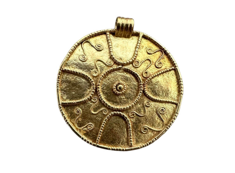Sun Lane Gold Disc Pendant AY479 SF11 768x566